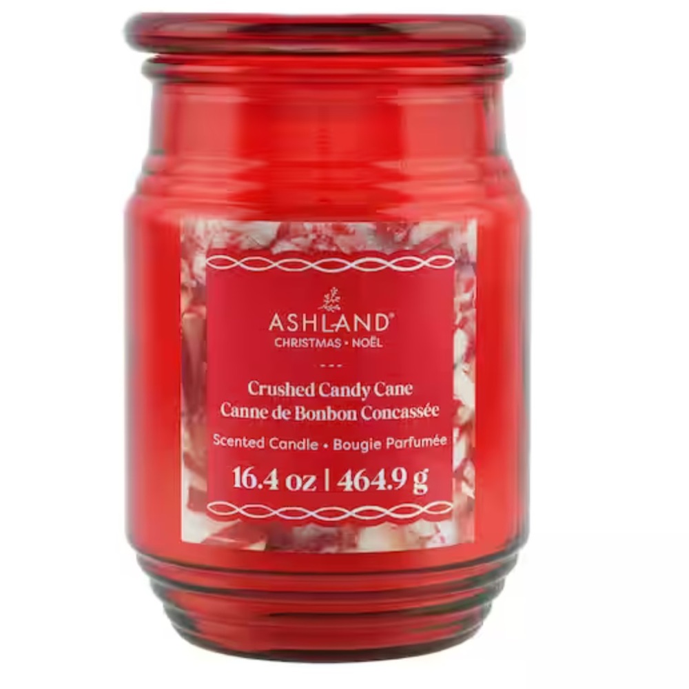 Crushed Candy Cane Scented Jar Candle